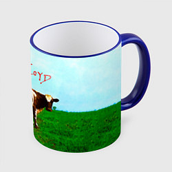 Кружка 3D Atom Heart Mother - Pink Floyd, цвет: 3D-синий кант