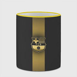 Кружка 3D Barcelona Gold-Graphite Theme, цвет: 3D-желтый кант — фото 2