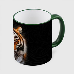 Кружка цветная Реалистичный тигр Realistic Tiger