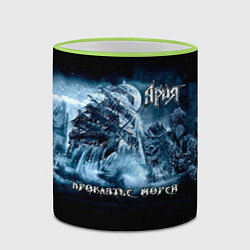 Кружка 3D Проклятье морей - Ария, цвет: 3D-светло-зеленый кант — фото 2