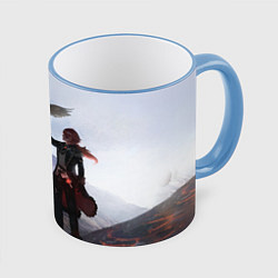 Кружка цветная ДИЛЮК С ЯСТРЕБОМ DILUC