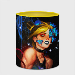 Кружка 3D Jojo Stone Ocean Jolyne cujoh, цвет: 3D-белый + желтый — фото 2