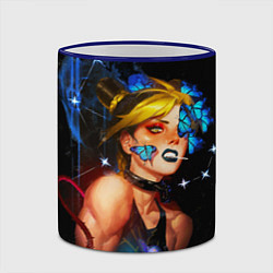 Кружка 3D Jojo Stone Ocean Jolyne cujoh, цвет: 3D-синий кант — фото 2