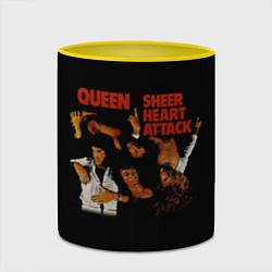 Кружка 3D Sheer Heart Attack - Queen, цвет: 3D-белый + желтый — фото 2