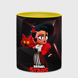 Кружка 3D LOLA BRAWL STARS redblack, цвет: 3D-белый + желтый — фото 2