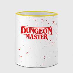 Кружка 3D DUNGEON MASTER BLOOD ГАЧИМУЧИ БЕЛЫЙ, цвет: 3D-желтый кант — фото 2