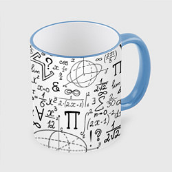 Кружка цветная ЧЁРНО БЕЛЫЕ ФОРМУЛЫ ФИЗИКА МАТЕМАТИКА