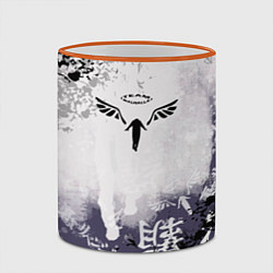 Кружка 3D Токийские мстители - Подтёки красок, цвет: 3D-оранжевый кант — фото 2