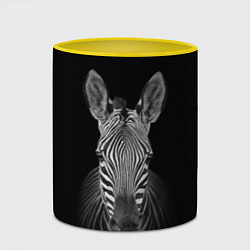 Кружка 3D Зебраzebra, цвет: 3D-белый + желтый — фото 2