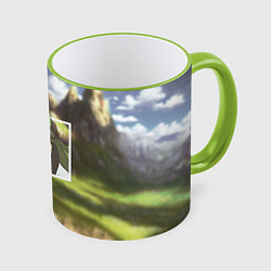 Кружка цветная Ван-Пис One Piece, Зоро Ророноа Zoro Roronoa