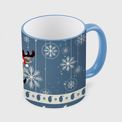 Кружка цветная New Years Deer