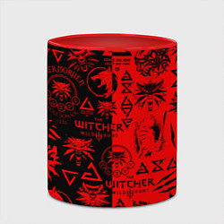 Кружка 3D THE WITCHER LOGOBOMBING BLACK RED, цвет: 3D-белый + красный — фото 2