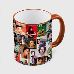 Кружка цветная Тимоти цветной коллаж