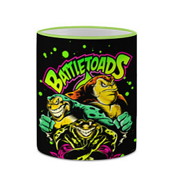 Кружка 3D Battletoads Боевые Жабы, цвет: 3D-светло-зеленый кант — фото 2