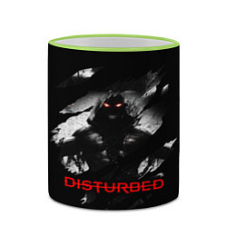 Кружка 3D DISTURBED THE GUY ЛИЦО ДЕМОНА, цвет: 3D-светло-зеленый кант — фото 2