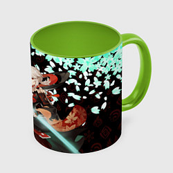 Кружка цветная КАДЗУХА ГЕНШИН ИМПАКТ САКУРА