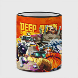 Кружка 3D Deep Rock Galactic герои, цвет: 3D-черный кант — фото 2