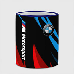 Кружка 3D BMW Логотип Узор, цвет: 3D-синий кант — фото 2