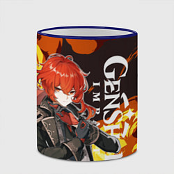 Кружка 3D ДИЛЮК ПИРО ВЗРЫВ DILUC, цвет: 3D-синий кант — фото 2