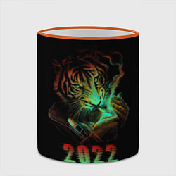 Кружка 3D Тигр 2022, цвет: 3D-оранжевый кант — фото 2
