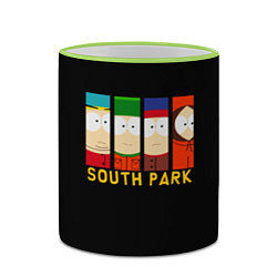 Кружка 3D South Park - Южный парк главные герои, цвет: 3D-светло-зеленый кант — фото 2
