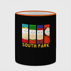 Кружка 3D South Park - Южный парк главные герои, цвет: 3D-оранжевый кант — фото 2