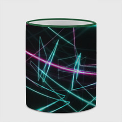 Кружка 3D Лазерная композиция, цвет: 3D-зеленый кант — фото 2