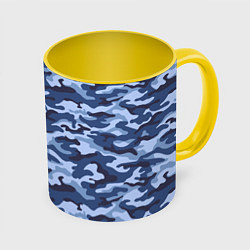 Кружка цветная Синий Камуфляж Camouflage
