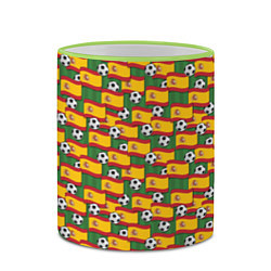 Кружка 3D Испания футбол, цвет: 3D-светло-зеленый кант — фото 2