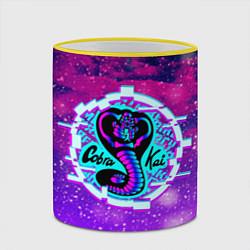 Кружка 3D Кобра Кай 2022, цвет: 3D-желтый кант — фото 2