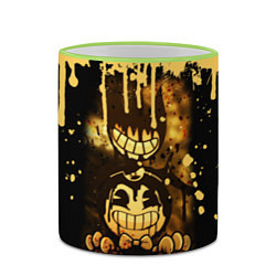 Кружка 3D Bendy And The Ink Machine Игра Бенди, цвет: 3D-светло-зеленый кант — фото 2