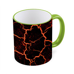 Кружка цветная Раскаленная лаваhot lava