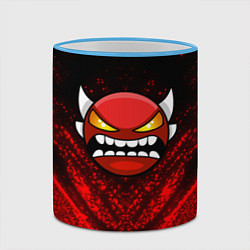 Кружка 3D Игра Геометри Дэш Geometry Dash Game, цвет: 3D-небесно-голубой кант — фото 2