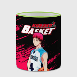 Кружка 3D Kuroko no Basuke, Akashi Seijuro Сейджуро Акаши, цвет: 3D-светло-зеленый кант — фото 2