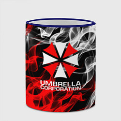 Кружка 3D Umbrella Corporation Fire, цвет: 3D-синий кант — фото 2