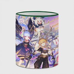 Кружка 3D Genshin Impact - Арка Инадзумы, цвет: 3D-зеленый кант — фото 2