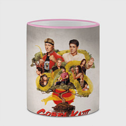 Кружка 3D КОБРА КАЙ COBRA KAI, цвет: 3D-розовый кант — фото 2
