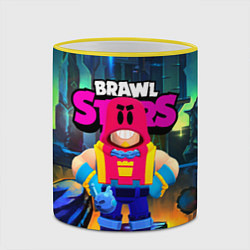 Кружка 3D GROM SPACE BRAWL STARS, цвет: 3D-желтый кант — фото 2