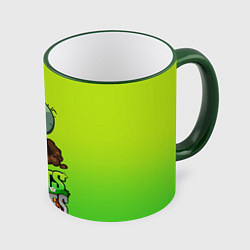 Кружка цветная Plants vs Zombies зомби