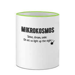 Кружка 3D Mikrokosmos, цвет: 3D-светло-зеленый кант — фото 2