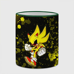 Кружка 3D SONIC EXE Краски, цвет: 3D-зеленый кант — фото 2