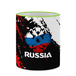 Кружка 3D Russia Герб в цвет Флага, цвет: 3D-светло-зеленый кант — фото 2