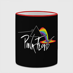 Кружка 3D PINK FLOYD - ПИНК ФЛОЙД ЛУЖА, цвет: 3D-красный кант — фото 2