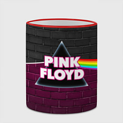 Кружка 3D PINK FLOYD ПИНК ФЛОЙД, цвет: 3D-красный кант — фото 2