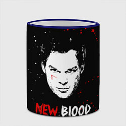 Кружка 3D Декстер Новая Кровь Dexter New Blood, цвет: 3D-синий кант — фото 2