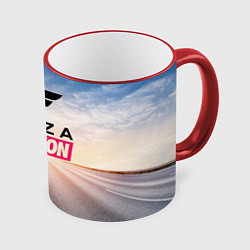 Кружка 3D Forza Horizon 5 Форза Хорайзен, цвет: 3D-красный кант