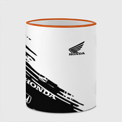 Кружка 3D Honda sport pattern, цвет: 3D-оранжевый кант — фото 2