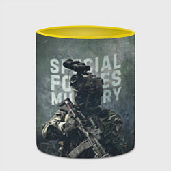 Кружка 3D Special forces military, цвет: 3D-белый + желтый — фото 2