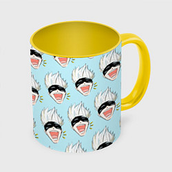 Кружка цветная Узор с Сатору