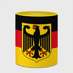 Кружка 3D Германия - Germany, цвет: 3D-белый + желтый — фото 2